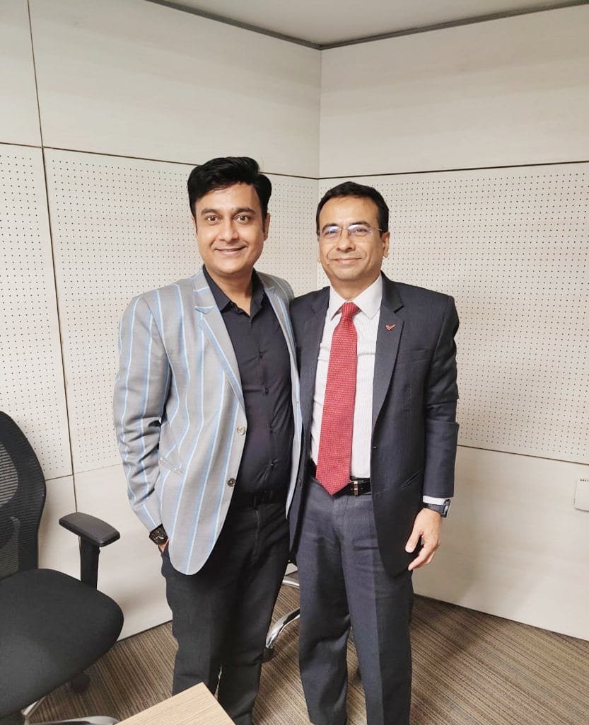Ashish Paliwal with Mr. Anshul Arzare, MD & CEO of YES Securities