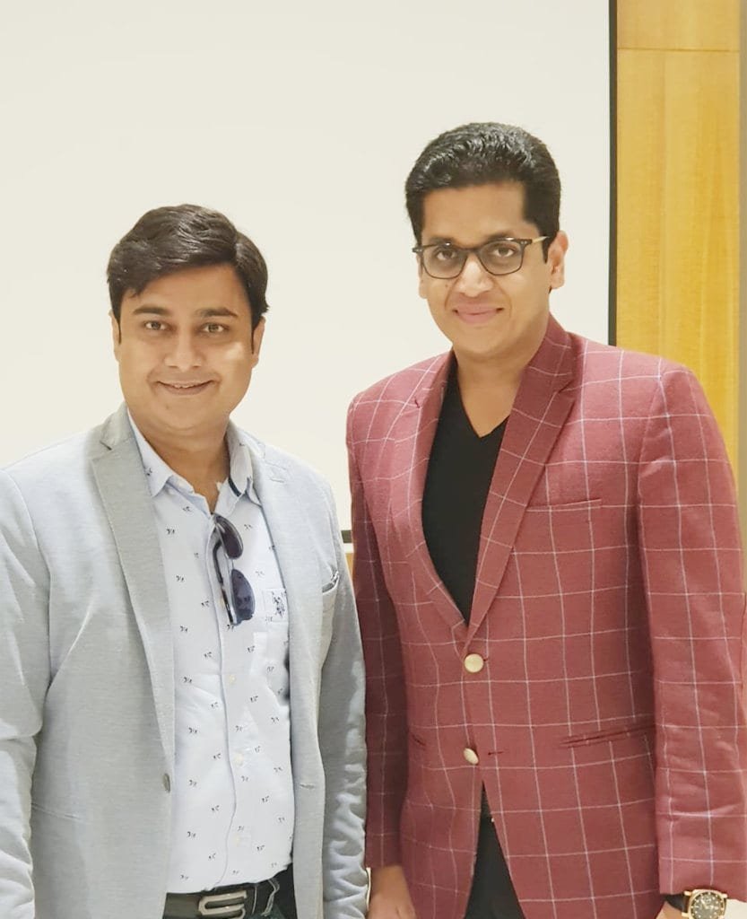 Ashish Paliwal with Mr. Pankaj Bansal, Director of M3M